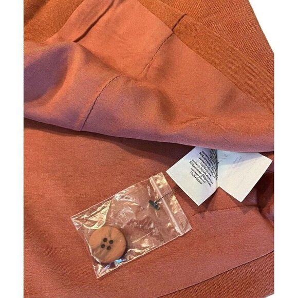 We Wore What Small Orange Clay Blazer Mini Skirt Lined NWT $89 - Picture 4 of 5